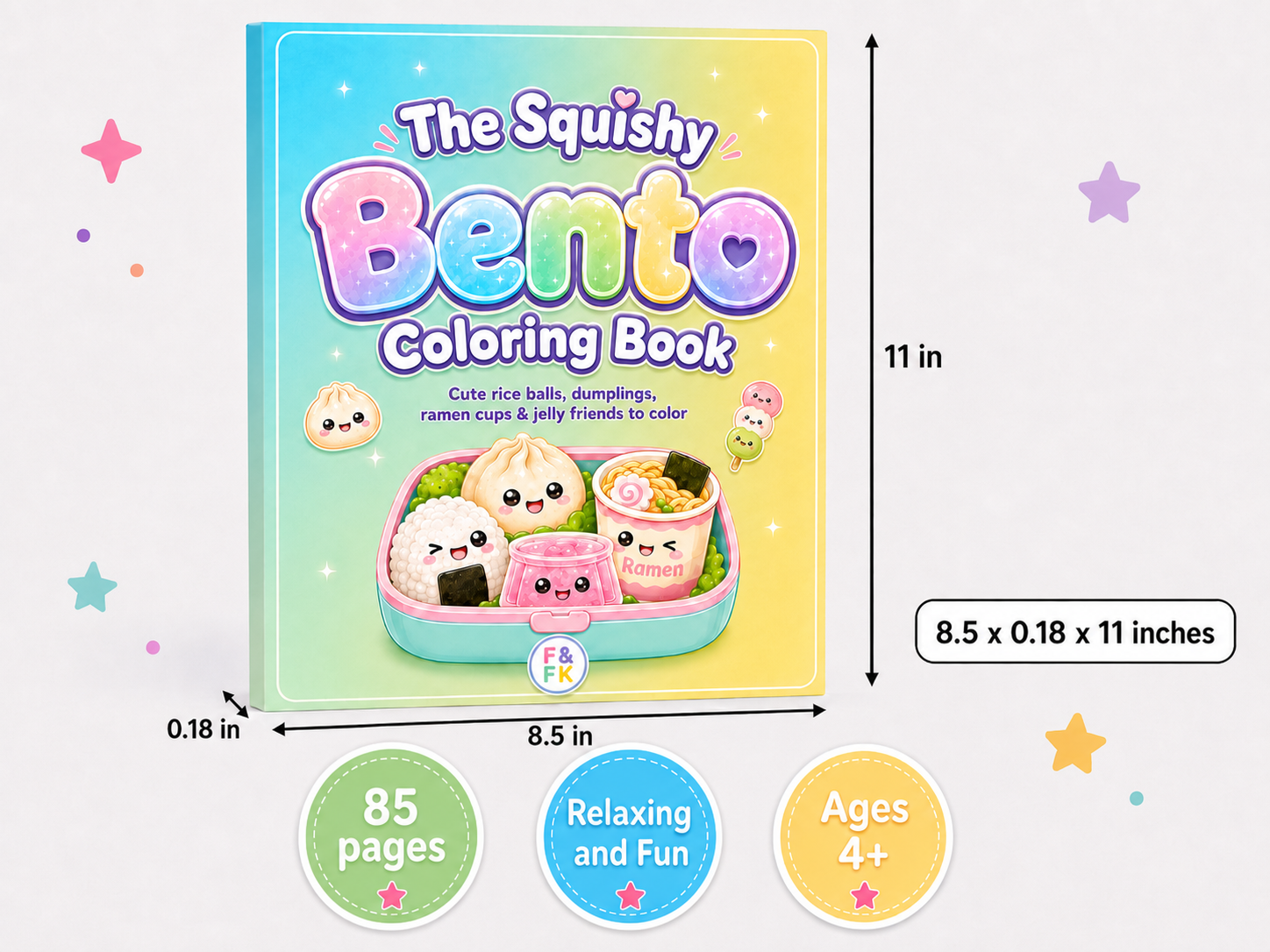 The Squishy Bento Coloring Book preview six